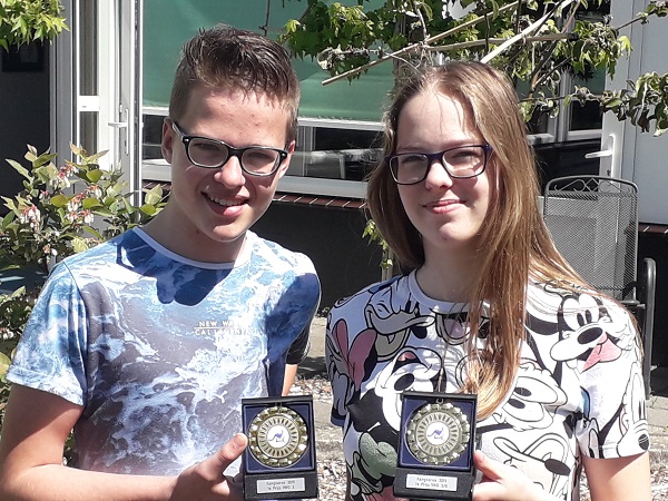 Broer en zus winnen de Kangoeroewedstrijd