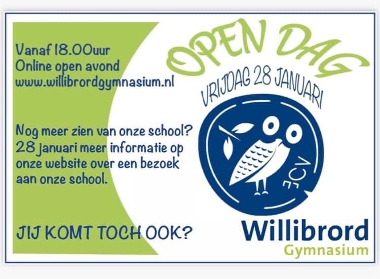 Open Avond vrijdag 28 januari online