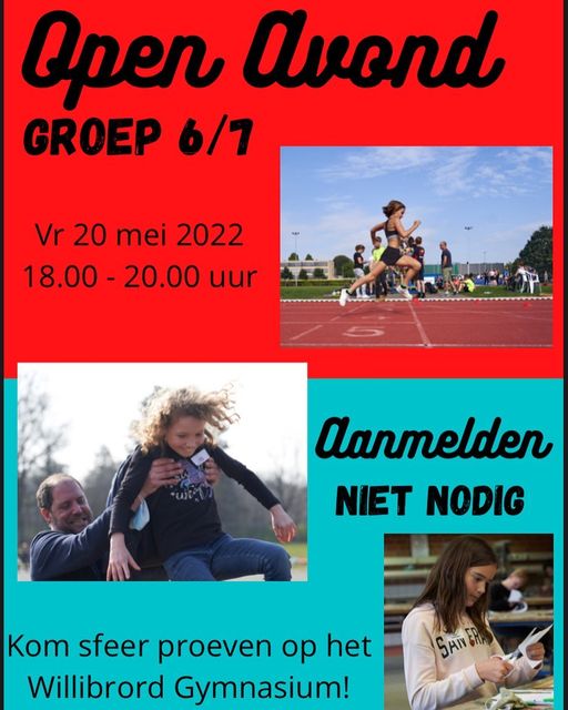 Vrijdag 20 mei: Open Avond groep 6/7 van 18.00 tot 20.00 uur
